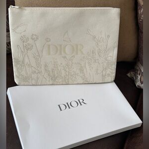 Dior Beauty Beige Makeup Bag Pouch